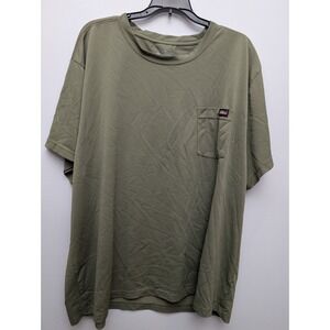 C9 Dickies T-Shirt Mens 3XL XXXL Green Crewneck Short Sleeve Polyester Pocket